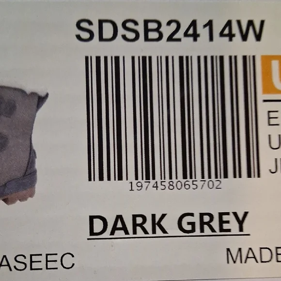 Dream Pairs Gray Ankle Boots with Faux Fur - Picture 14 of 15